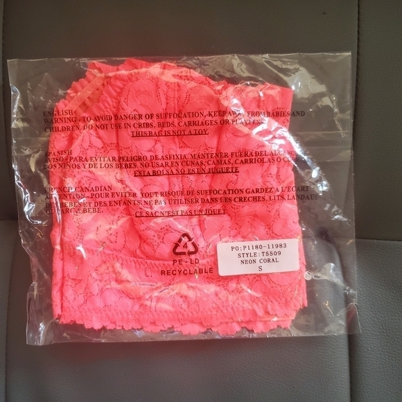 Pink Lace Racerback Bralette - Picture 4 of 9